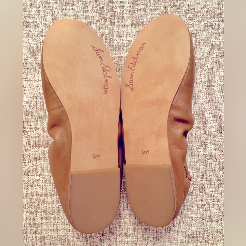 SAM EDELMAN Felicia Leather Ballet Flats - Picture 2 of 4